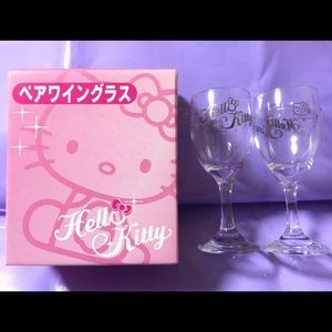 Hello Kitty wine glass set